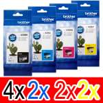 10 Pack Genuine Brother LC-436 Ink Cartridge Set (4BK,2C,2M,2Y)