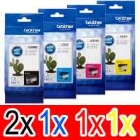 5 Pack Genuine Brother LC-436 Ink Cartridge Set (2BK,1C,1M,1Y)