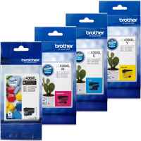 4 Pack Genuine Brother LC-436XL Ink Cartridge Set (1BK,1C,1M,1Y)