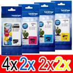 10 Pack Genuine Brother LC-436XL Ink Cartridge Set (4BK,2C,2M,2Y)