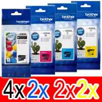 10 Pack Genuine Brother LC-436XL Ink Cartridge Set (4BK,2C,2M,2Y)