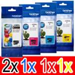 5 Pack Genuine Brother LC-436XL Ink Cartridge Set (2BK,1C,1M,1Y)