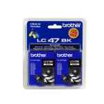 1 x Genuine Brother LC-47 Black Ink Cartridge Twin Pack LC-47BK2PK
