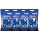4 Pack Genuine Brother LC-536XL Ink Cartridge High Yield Set (1BK,1C,1M,1Y)