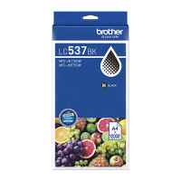 1 x Genuine Brother LC-537 Black Ink Cartridge Ultra High Yield LC-537BK