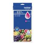 1 x Genuine Brother LC-537 Magenta Ink Cartridge Ultra High Yield LC-537M