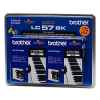 1 x Genuine Brother LC-57 Black Ink Cartridge Twin Pack LC-57BK2PK
