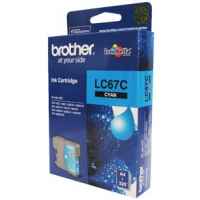 1 x Genuine Brother LC-67 Cyan Ink Cartridge LC-67C