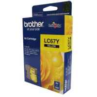 1 x Genuine Brother LC-67 Yellow Ink Cartridge LC-67Y