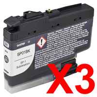 3 x Genuine Brother SP-01 Black Ink Cartridge Sublimation SP-01BK
