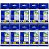 10 x Genuine Brother TZe-233 12mm Blue on White Laminated Tape 8 metres