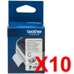 10 x Genuine Brother CK-1000 Print Head Cleaning Cassette - 50mm x 2m - Continuous