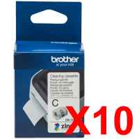 10 x Genuine Brother CK-1000 Print Head Cleaning Cassette - 50mm x 2m - Continuous