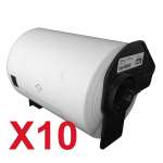 10 x Compatible Brother DK-11247 White Paper Label Roll - 103mm x 164mm - 180 Labels per Roll
