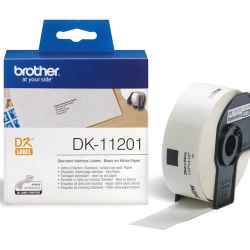 Brother DK11201 DK-11201 - 29mm x 90mm - 400 Labels per Roll - White Paper Label