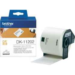 Brother DK11202 DK-11202 - 62mm x 100mm - 300 Labels per Roll - White Paper Label