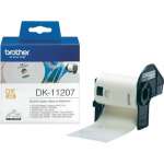1 x Genuine Brother DK-11207 White Film Label Roll - 58mm Diameter - 100 Labels per Roll