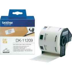 Brother DK11209 DK-11209 - 29mm x 62mm - 800 Labels per Roll - White Paper Label
