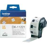 1 x Genuine Brother DK-11221 White Paper Label Roll - 23mm x 23mm - 1000 Labels per Roll