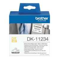 1 x Genuine Brother DK-11234 White Paper Label Roll - 60mm x 86mm - 260 Labels per Roll