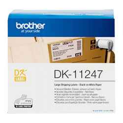 Brother DK11247 DK-11247 - 103mm x 164mm - 180 Labels per Roll - White Paper Label