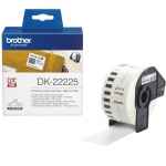 1 x Genuine Brother DK-22225 White Paper Tape Roll - 38mm x 30.48m - Continuous Length