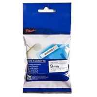 1 x Genuine Brother M-K223 9mm Blue on White Plastic M Tape 8 metres