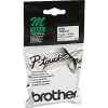 1 x Genuine Brother M-K231 12mm Black on White Plastic M Tape 8 metres