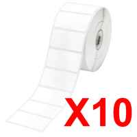 10 x Genuine Brother RD-S05C1 Label Roll - 51mm x 25mm - 1500 Labels (3 rolls per Box)