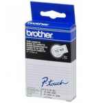 1 x Genuine Brother TC-101 12mm Black on Clear Laminated TC Tape 8 metres