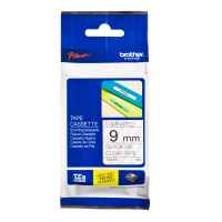 1 x Genuine Brother TZe-121 9mm Black on Clear Laminated Tape 8 metres