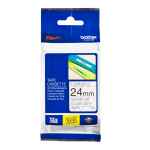 1 x Genuine Brother TZe-151 24mm Black on Clear Laminated Tape 8 metres