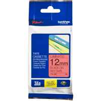 1 x Genuine Brother TZe-431 12mm Black on Red Laminated Tape 8 metres