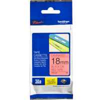 1 x Genuine Brother TZe-441 18mm Black on Red Laminated Tape 8 metres