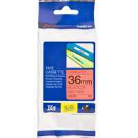 1 x Genuine Brother TZe-461 36mm Black on Red Laminated Tape 8 metres