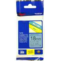 1 x Genuine Brother TZe-541 18mm Black on Blue Laminated Tape 8 metres