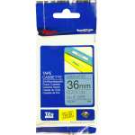 1 x Genuine Brother TZe-561 36mm Black on Blue Laminated Tape 8 metres