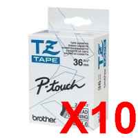 10 x Genuine Brother TZe-CL6 36mm Cassette Head Cleaner 100 Uses
