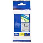 1 x Genuine Brother TZe-M941 18mm Black on Silver matt Laminated Tape 8 metres