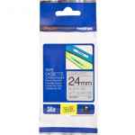 1 x Genuine Brother TZe-M951 24mm Black on Silver matt Laminated Tape 8 metres