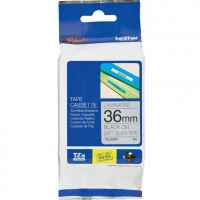 1 x Genuine Brother TZe-M961 36mm Black on Silver matt Laminated Tape 8 metres