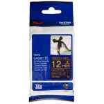 1 x Genuine Brother TZe-RN34 12mm Gold on Navy Blue Ribbon Tape 4 metres