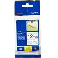 1 x Genuine Brother TZe-S231 12mm Black on White Strong Adhesive Laminated Tape 8 metres