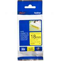 1 x Genuine Brother TZe-S641 18mm Black on Yellow Strong Adhesive Laminated Tape 8 metres