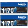 2 x Genuine Brother TN-1170 Toner Cartridge