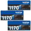 3 x Genuine Brother TN-1170 Toner Cartridge