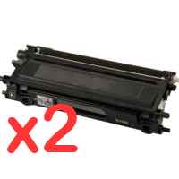 2 x Compatible Brother TN-155BK Black Toner Cartridge