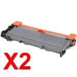 2 x Compatible Brother TN-2350 Toner Cartridge High Yield