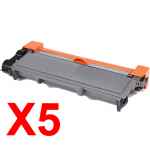 5 x Compatible Brother TN-2350 Toner Cartridge High Yield