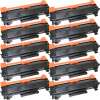 10 x Compatible Brother TN-2450 Toner Cartridge High Yield - With CHIP
